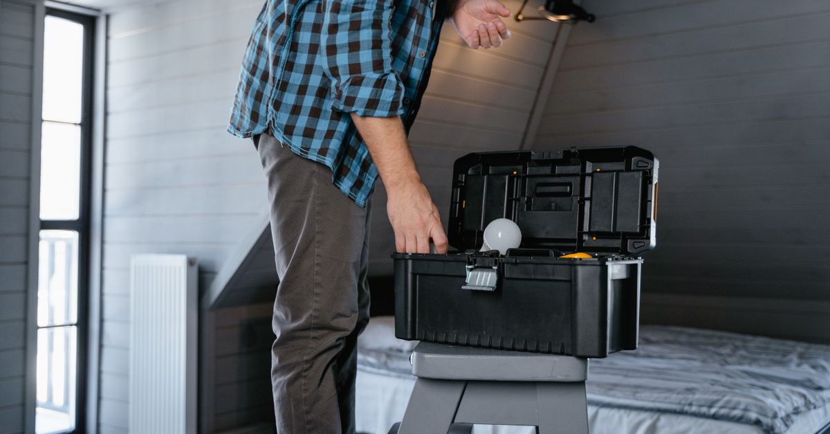 technician toolbox house entrance — Wake County Locksmith